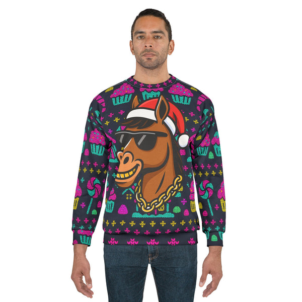 Funny Horse Ugly Christmas Sweatshirt