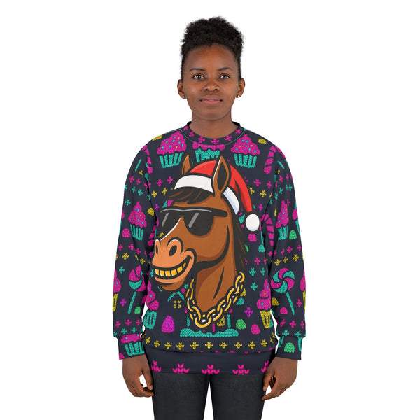 Funny Horse Ugly Christmas Sweatshirt