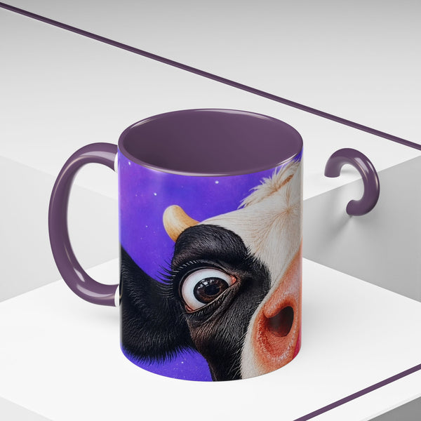 Funny Cow Accent Coffee Mug — Cute Farm Animal Humor for Cow Lovers (11/15 oz)