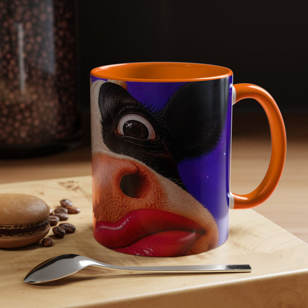 Funny Cow Accent Coffee Mug — Cute Farm Animal Humor for Cow Lovers (11/15 oz)
