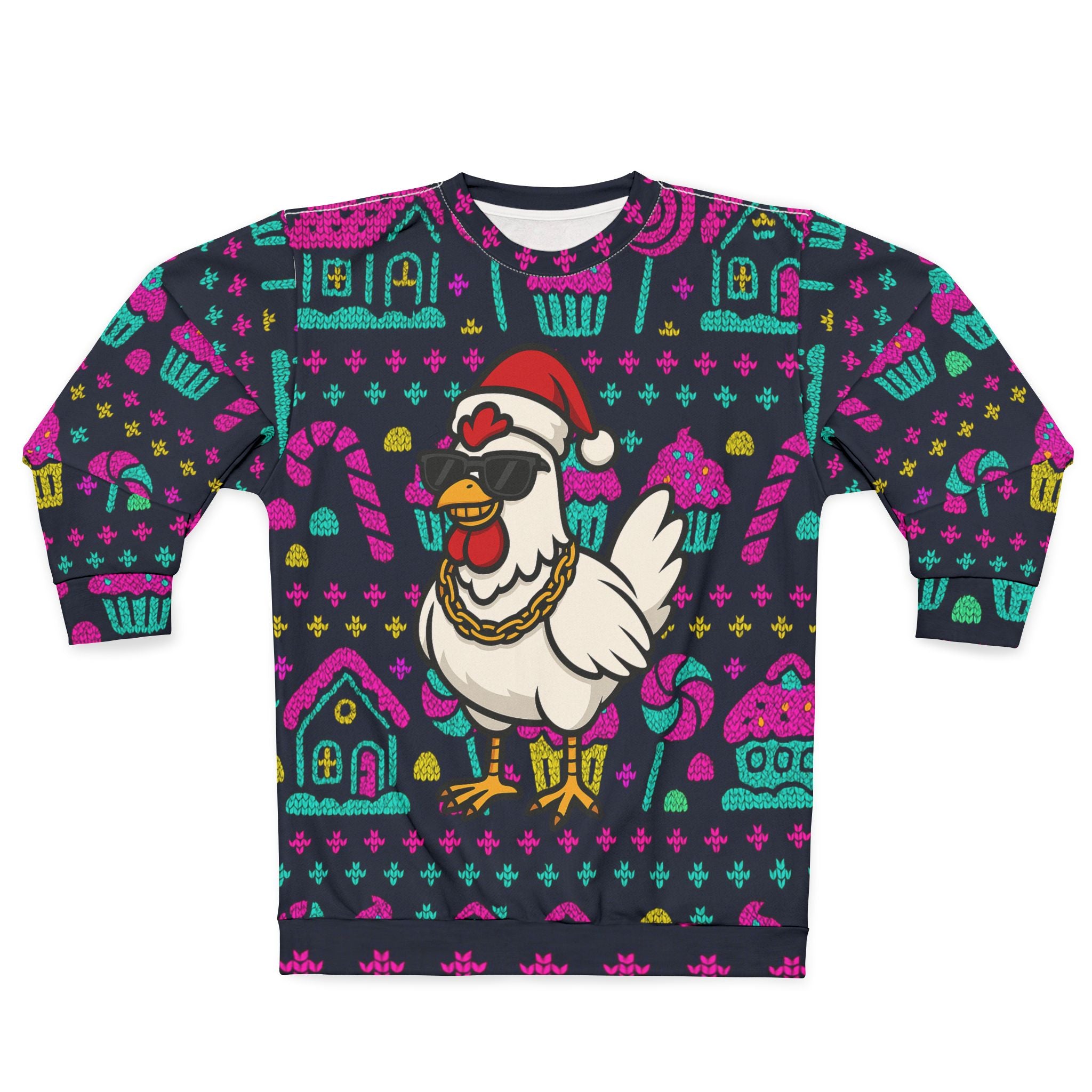 Funny Chicken Ugly Christmas Sweatshirt
