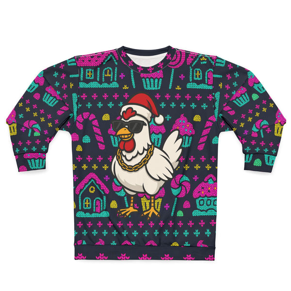 Funny Chicken Ugly Christmas Sweatshirt