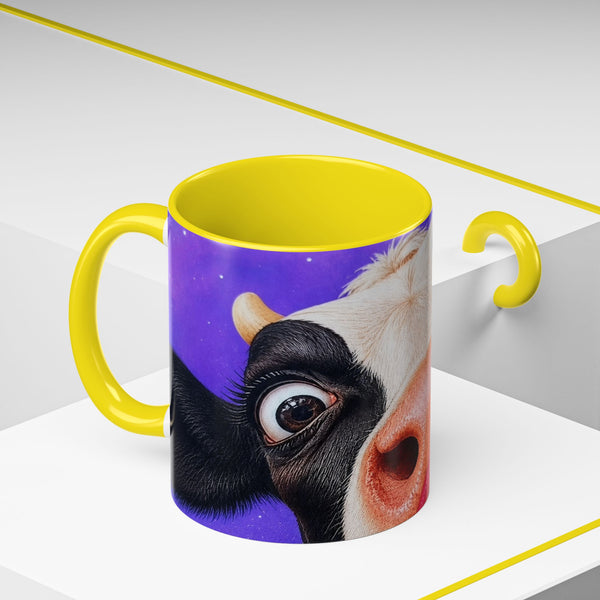 Funny Cow Accent Coffee Mug — Cute Farm Animal Humor for Cow Lovers (11/15 oz)